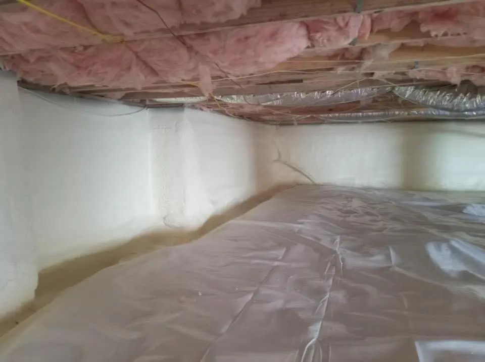 Crawl space encapsulation with closed-cell spray foam for Attic Insulation in Camp Verde